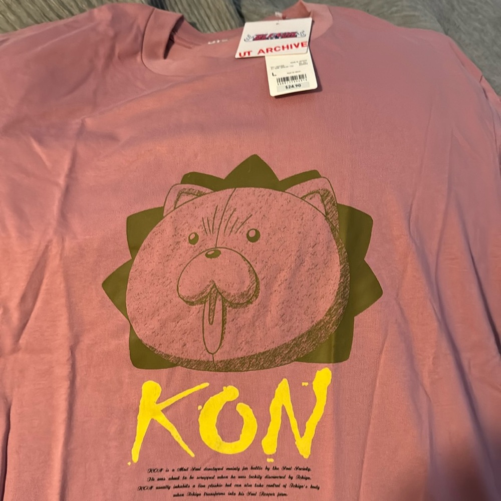Bleach Uniqlo Kon Shirt, Size L, New Limited Edition